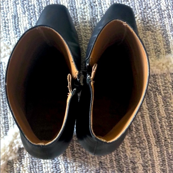 Zara black booties with chunky heels - Picture 4 of 6